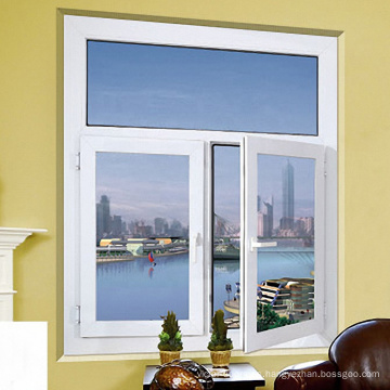 Ventana abatible de pvc con suministro de vidrio de ventana irrompible para moser